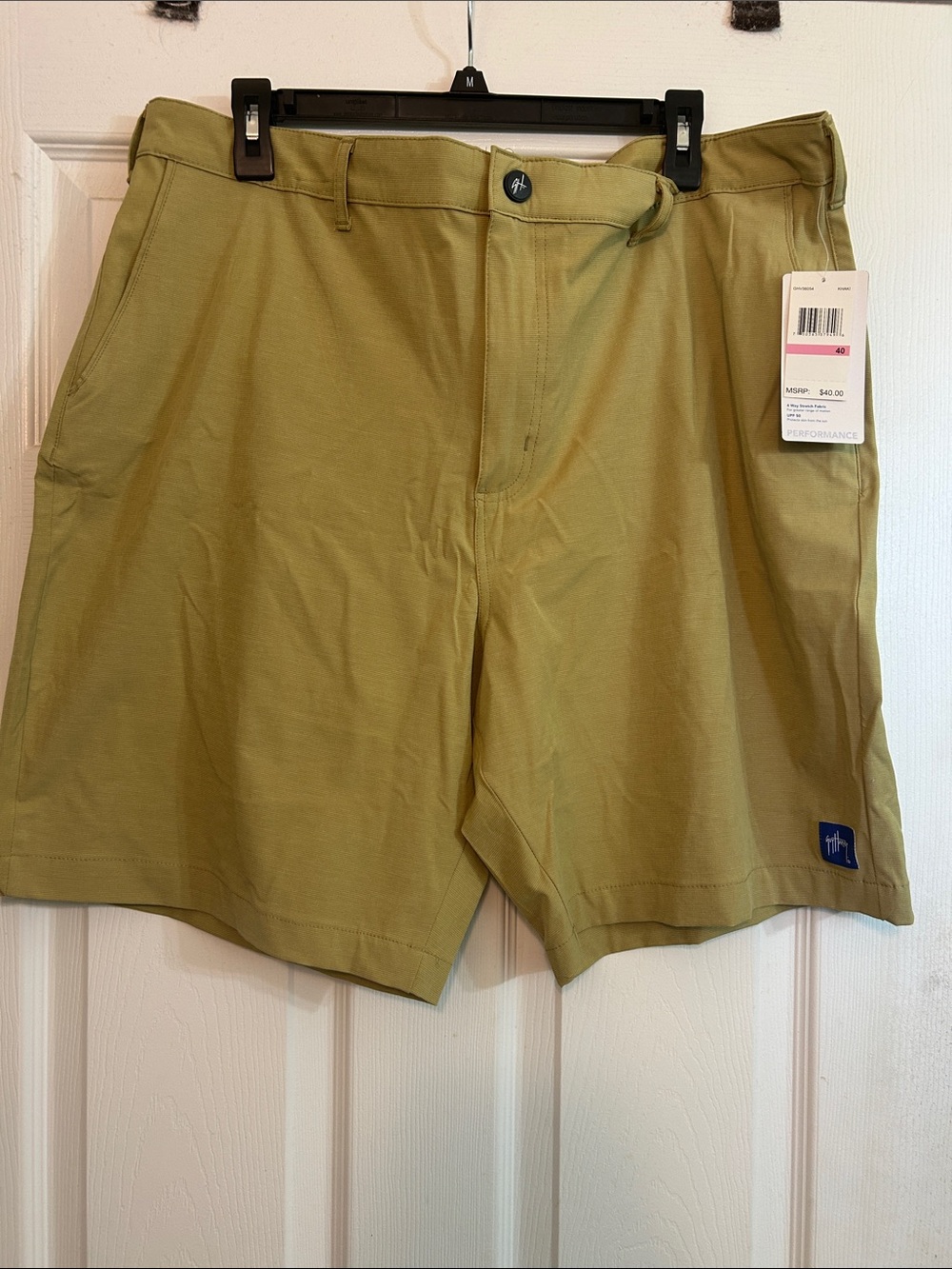 Guy Harvey Performance Stretch Men's Shorts - Olive Green